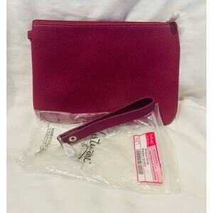 Jewell By Thirty One Wristlet Clutch Purse FUSCHIA PINK Retired Color 9.5”x6.5”